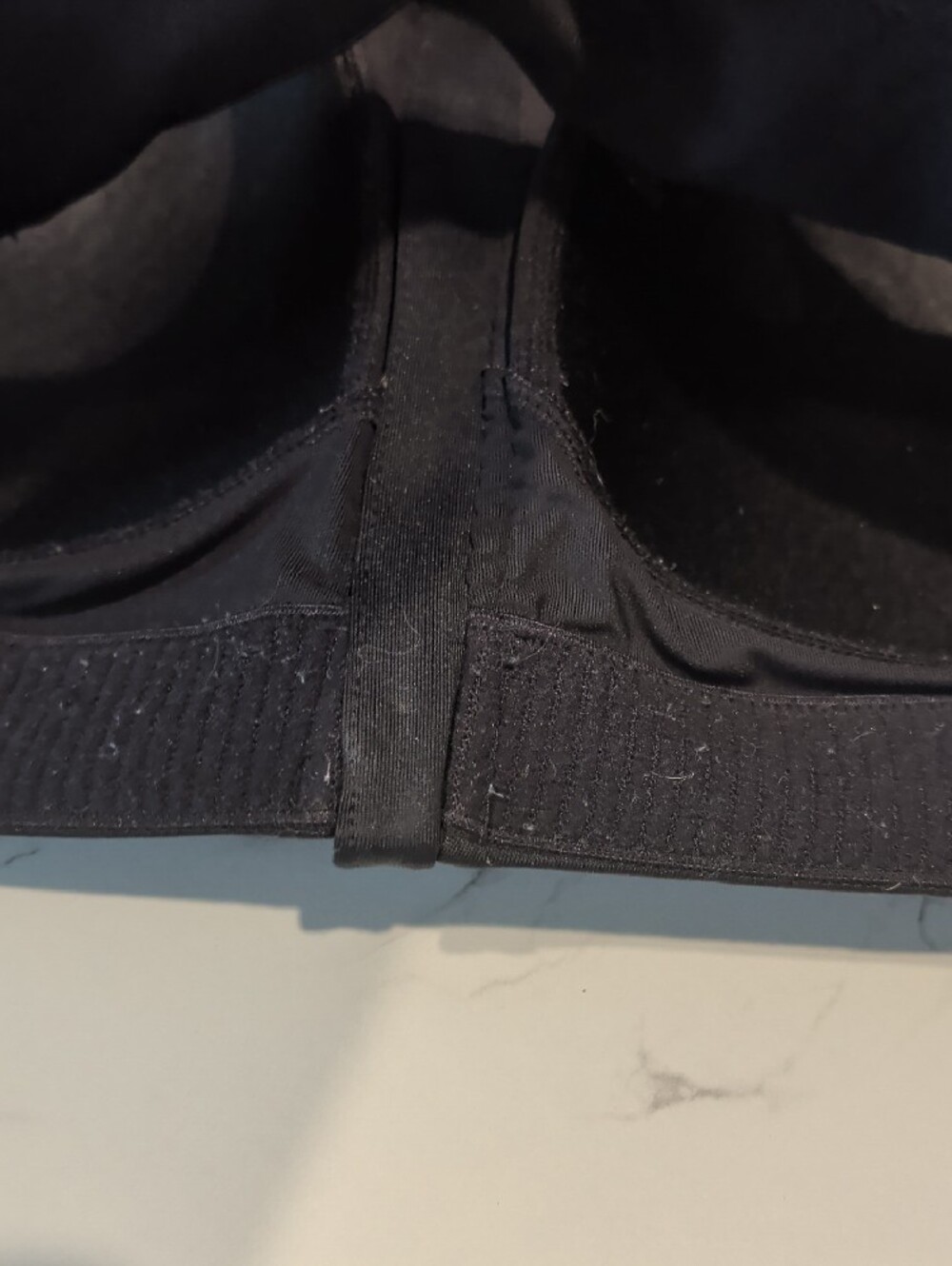 TEK GEAR 3X Black Front-Zip Racerback Sports Bra - Picture 8 of 8